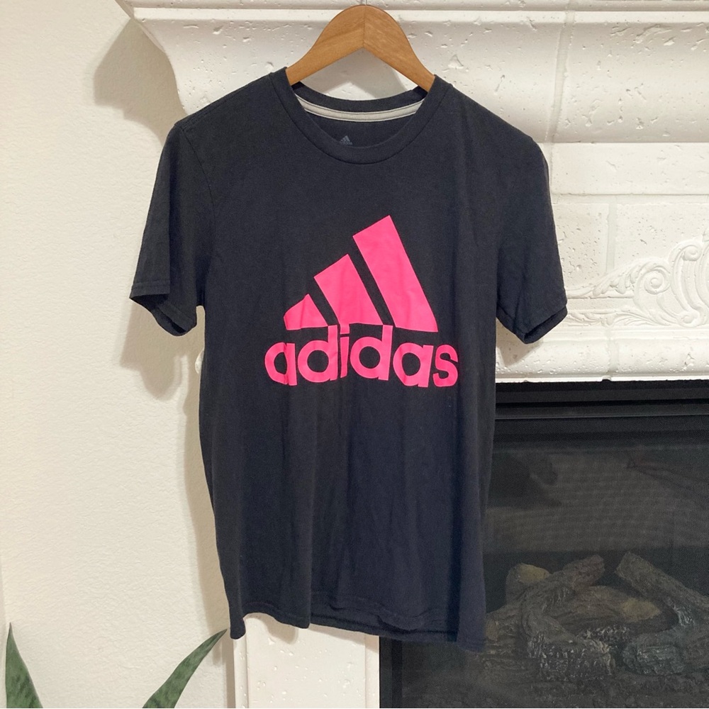 Adidas Tee Black Logo Size Men Small S